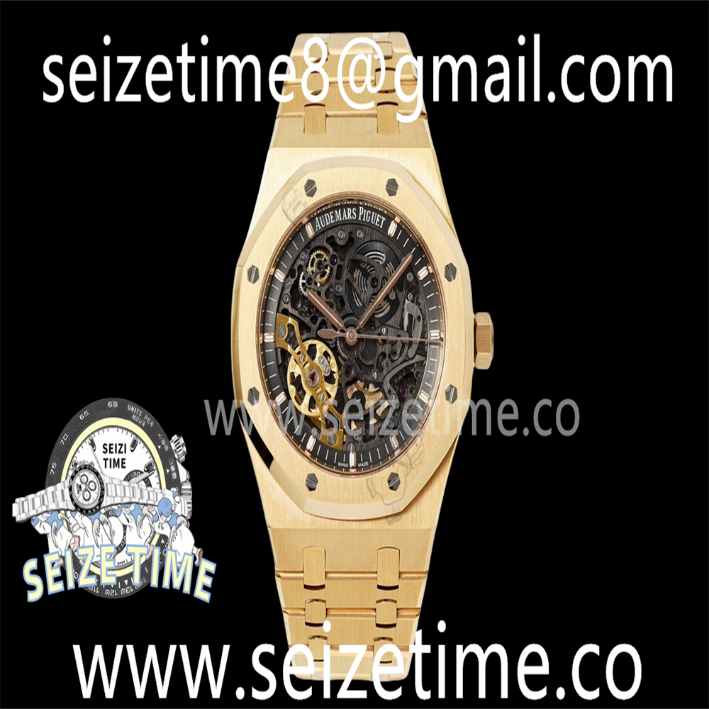 Royal Oak 15407 41MM RG ZF 1:1 Best Edition Skeleton Dial on RG Bracelet A3132