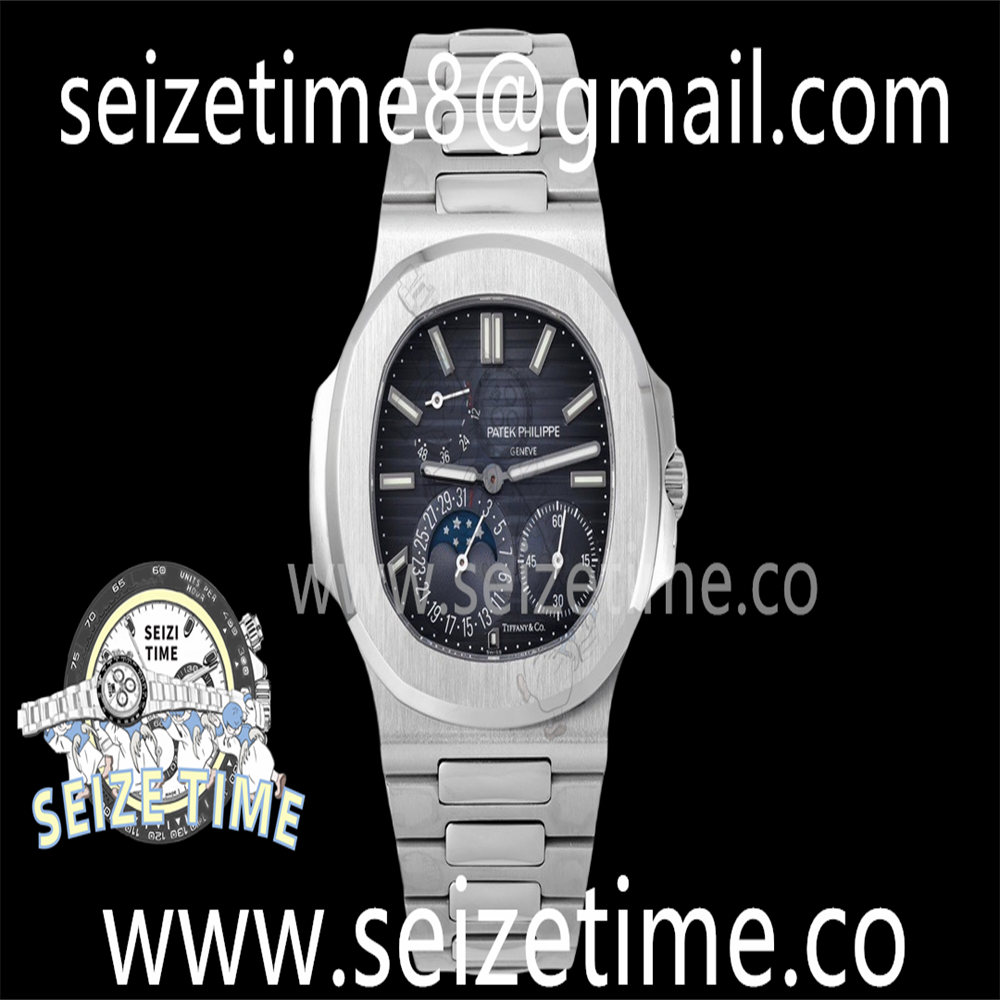 Nautilus 5712 Tiffany & Co. SS PPF 1:1 Best Edition Blue Dial on SS Strap A240 Super Clone V2