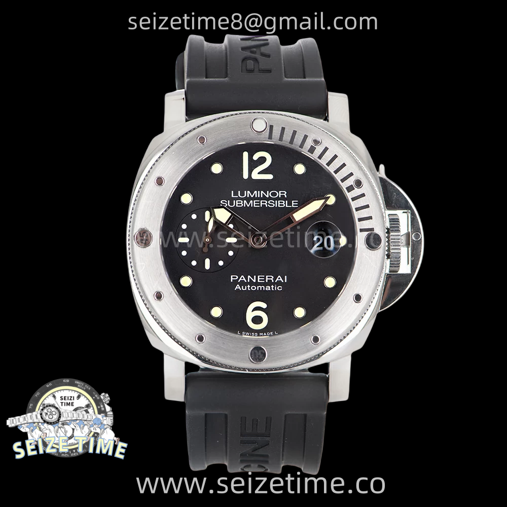 PAM1024 Submersible 44mm VSF Best Edition Black Dial on Black Rubber Strap P900
