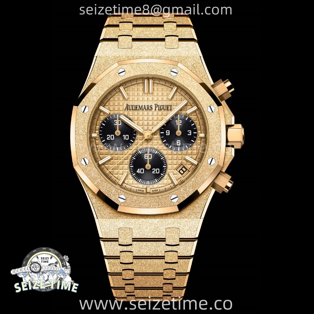 Royal Oak Chrono 26240BA Frosted YG APSF 1:1 Best Edition YG Dial on Bracelet SA4401 Super Clone