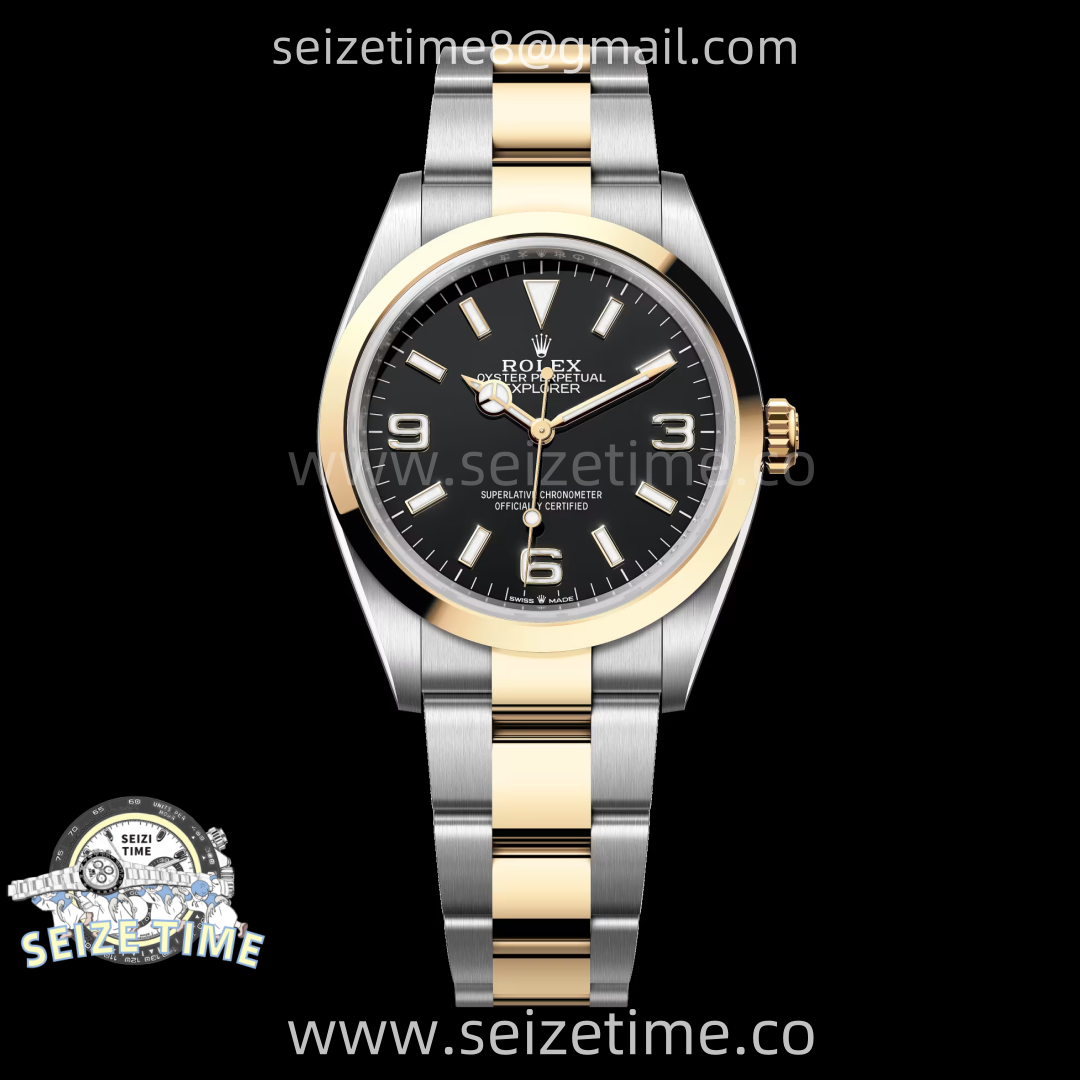 Explorer 124273 36mm 904L SS/YG VSF 1:1 Best Edition Black Dial on SS/YG Bracelet VS3230