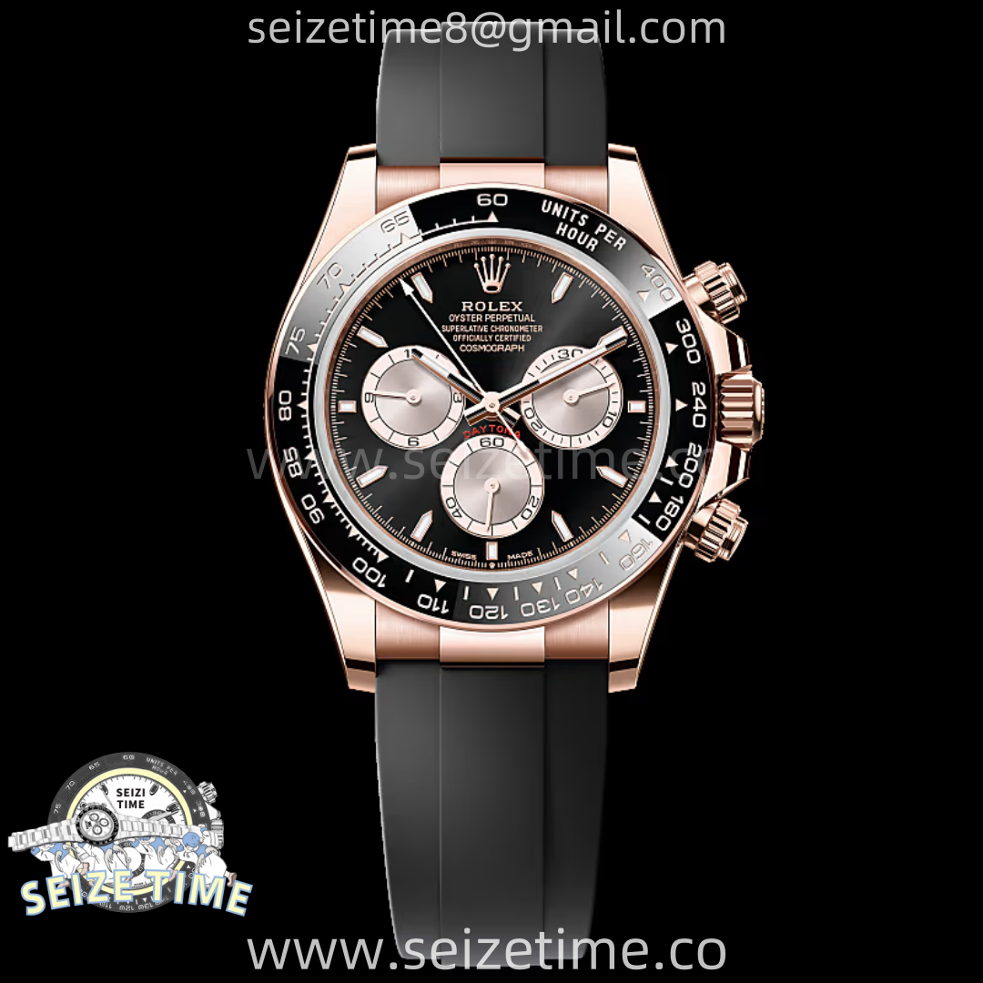 Daytona 126515 QF 1:1 Best Edition Black/RG Dial on Oysterflex Strap QF4131 V11 (Gain Weight)