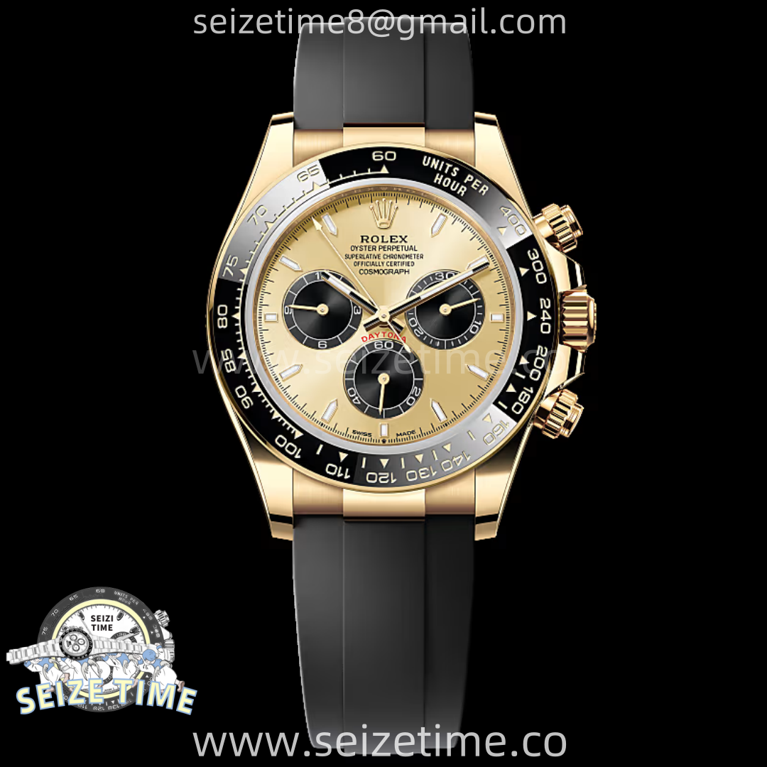Daytona 126518 QF 1:1 Best Edition YG/Black Dial on Oysterflex Strap QF4131 V11 (Gain Weight)