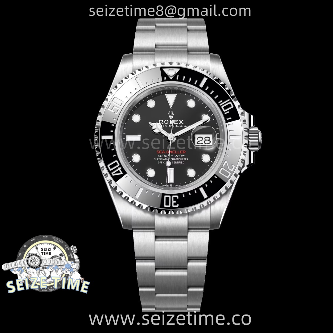Sea-Dweller 126600 CleanF 1:1 Best Edition Black Dial On 904L SS Case and Bracelet VR3235