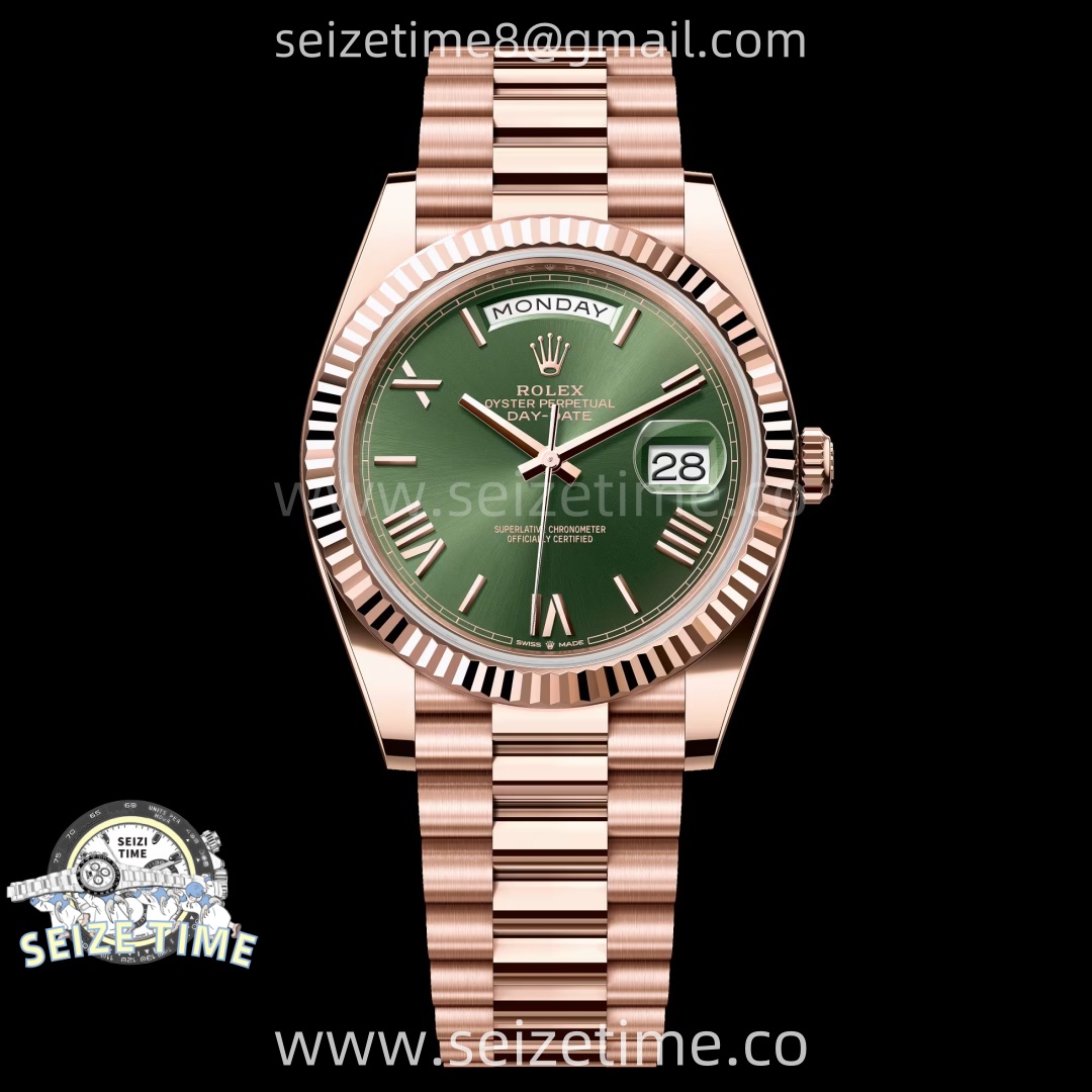 Day Date 40 RG 228235 Noob 1:1 Best Edition Green Roman Dial on President Bracelet A2836 (Gain Weight)