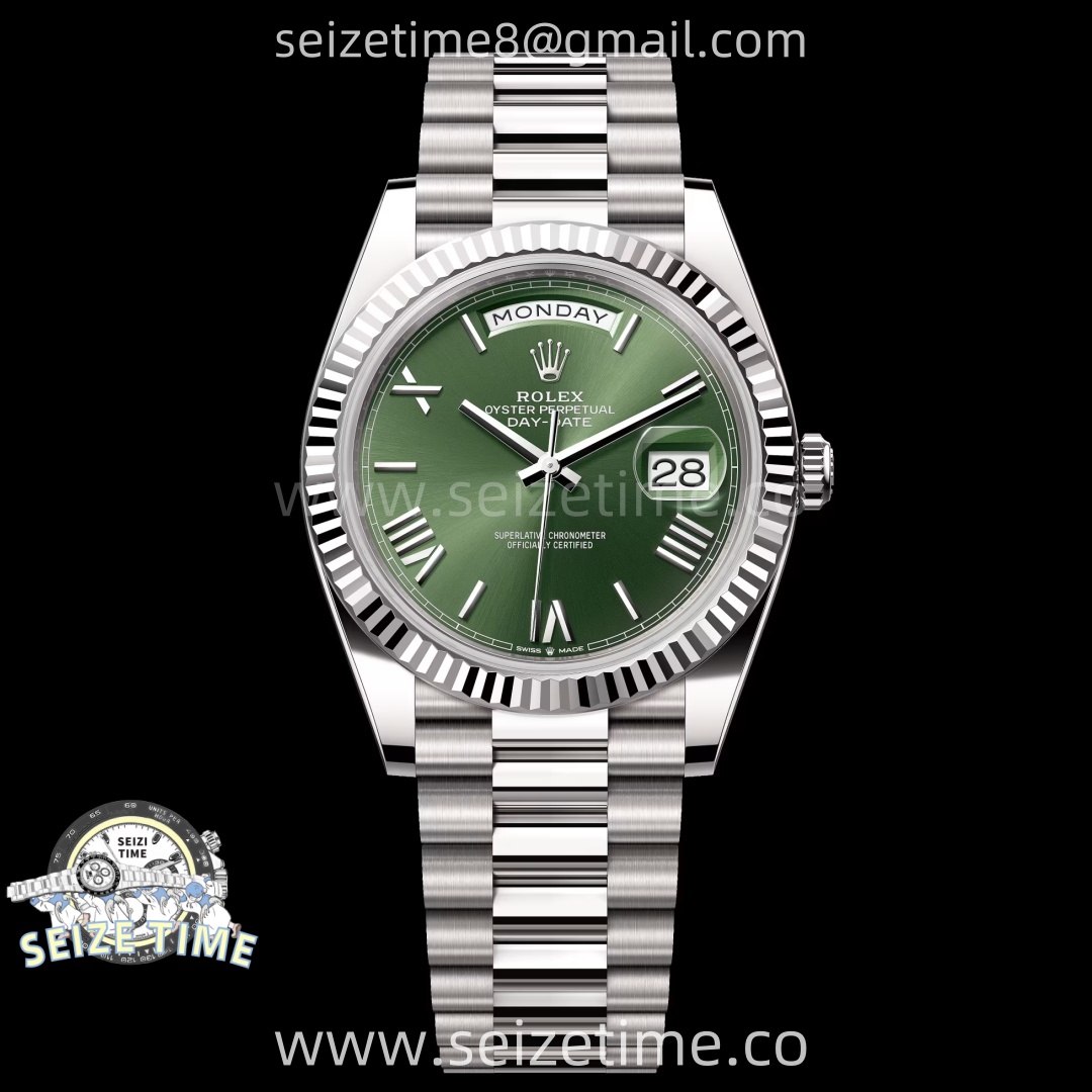 Day Date 228239 40mm SS Noob 1:1 Best Edition Green Roman Dial On President Bracelet A2836 (Gain Weight)