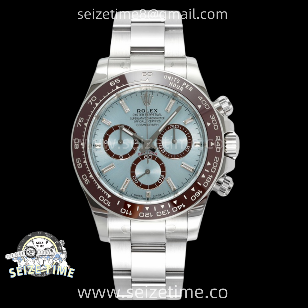 Daytona 126506 904L SS APSF 1:1 Best Edition Ice Blue Dial T Diamonds Markers on 904L SS Braclet SH4131