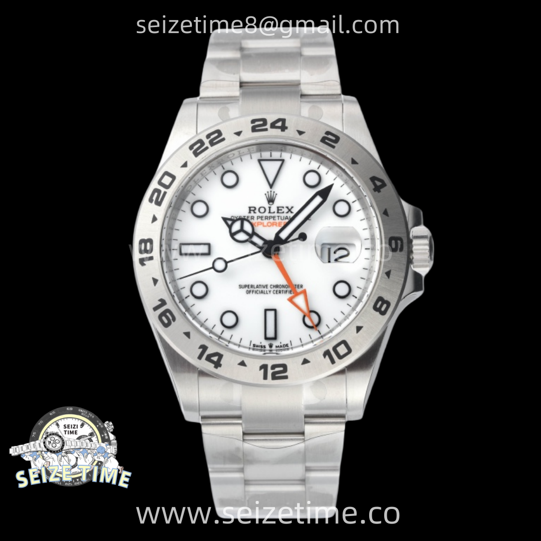 Explorer II 42mm 226570 904L SS Clean 1:1 Best Edition White Dial on Bracelet DD3285 CHS