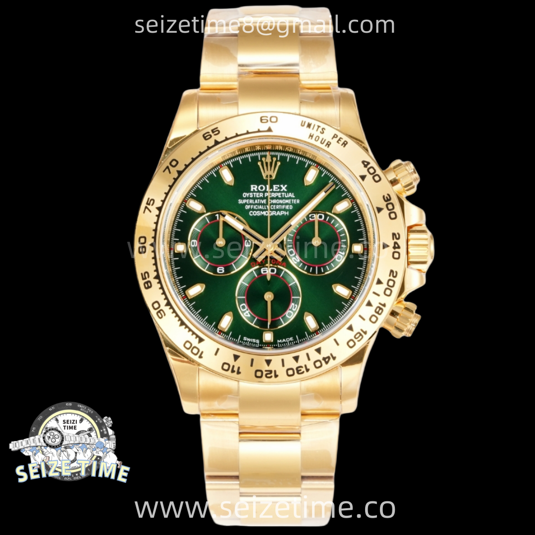 Daytona 116508 904L YG VSF 1:1 Best Edition Green Dial on YG Bracelet DD4130