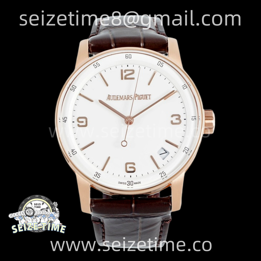 Code 11.59 RG 15210 APSF 1:1 Best Edition White Dial on Brown Leather Strap SA4302 Super Clone