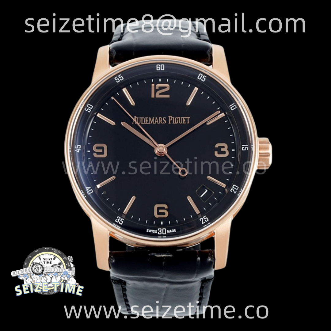 Code 11.59 RG 15210 APSF 1:1 Best Edition Black Dial on Black Leather Strap SA4302 Super Clone