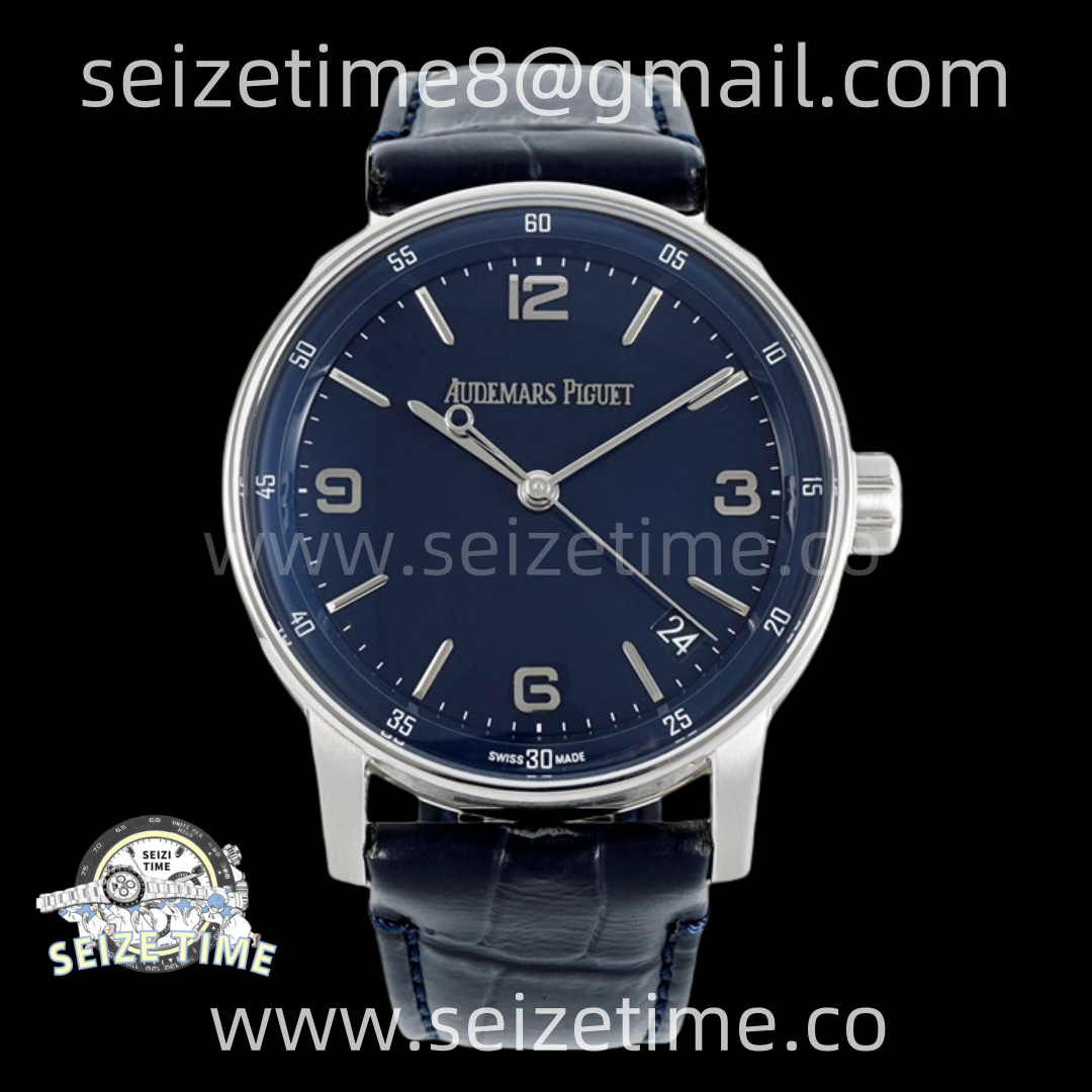 Code 11.59 SS 15210 APSF 1:1 Best Edition Blue Dial on Blue Leather Strap SA4302 Super Clone
