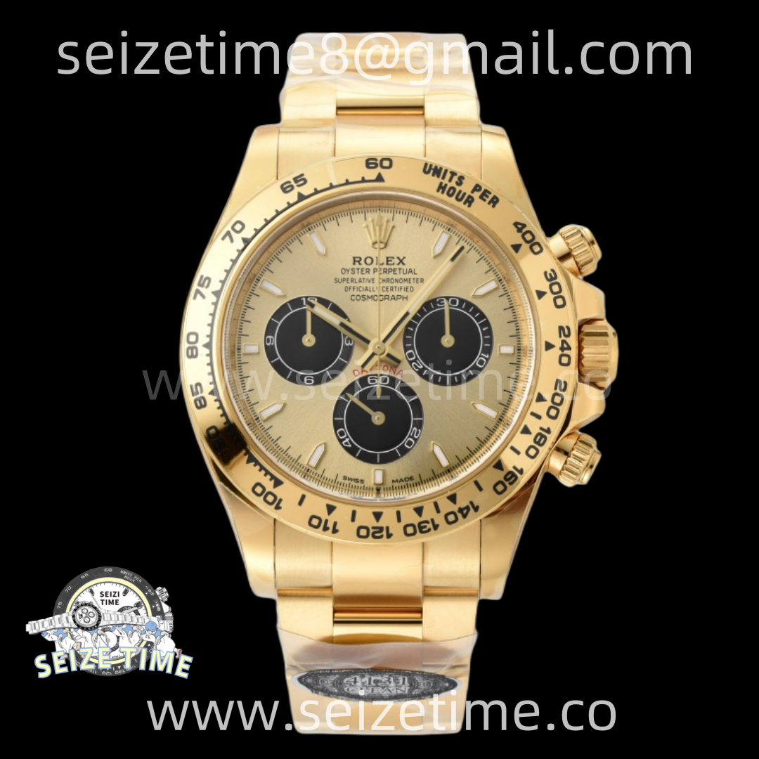 Daytona 126508 Clean 1:1 Best Edition YG/Black Dial on YG Bracelet SH4131