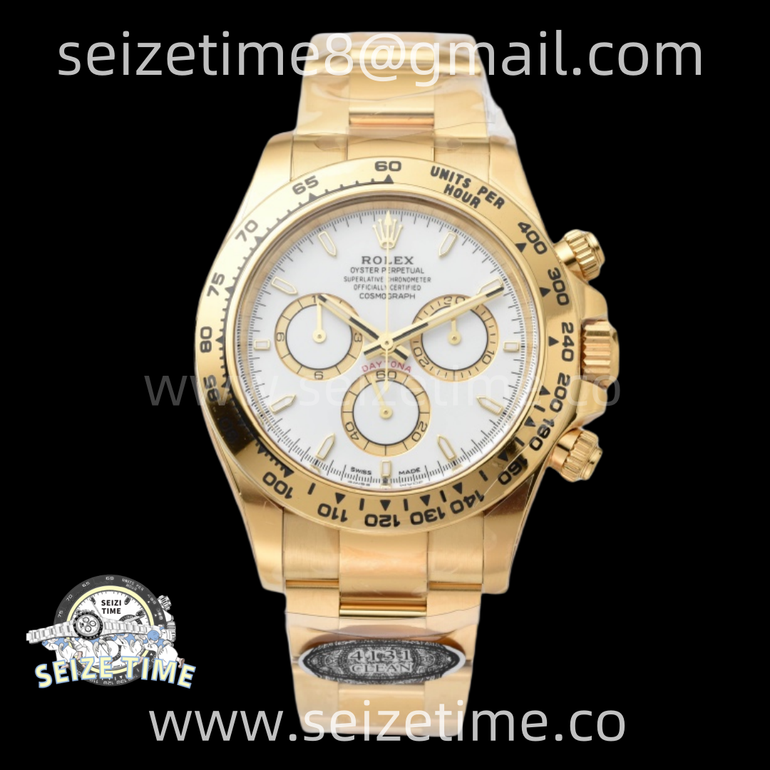 Daytona 126508 Clean 1:1 Best Edition White Dial on YG Bracelet SH4131