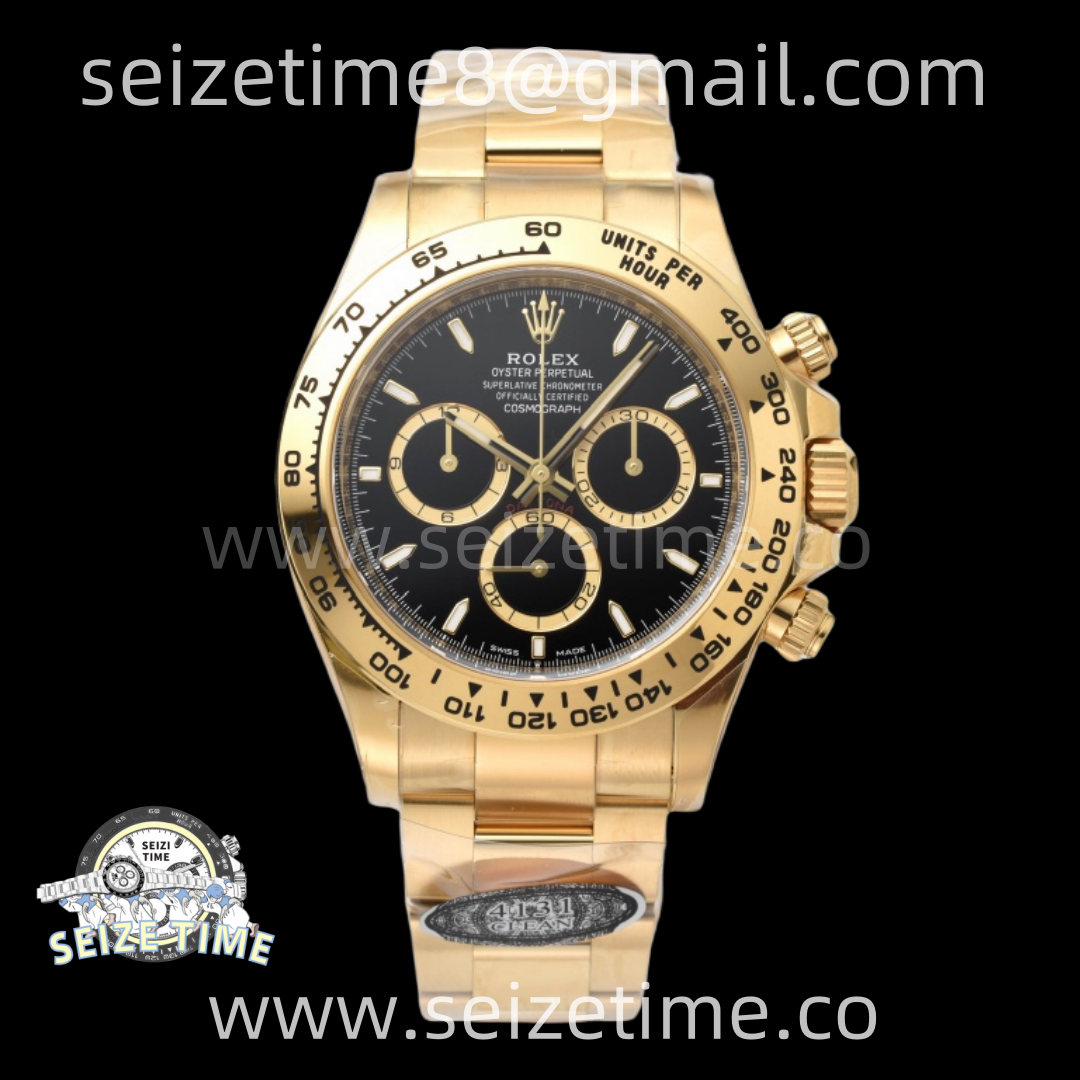 Daytona 126508 Clean 1:1 Best Edition Black Dial on YG Bracelet SH4131