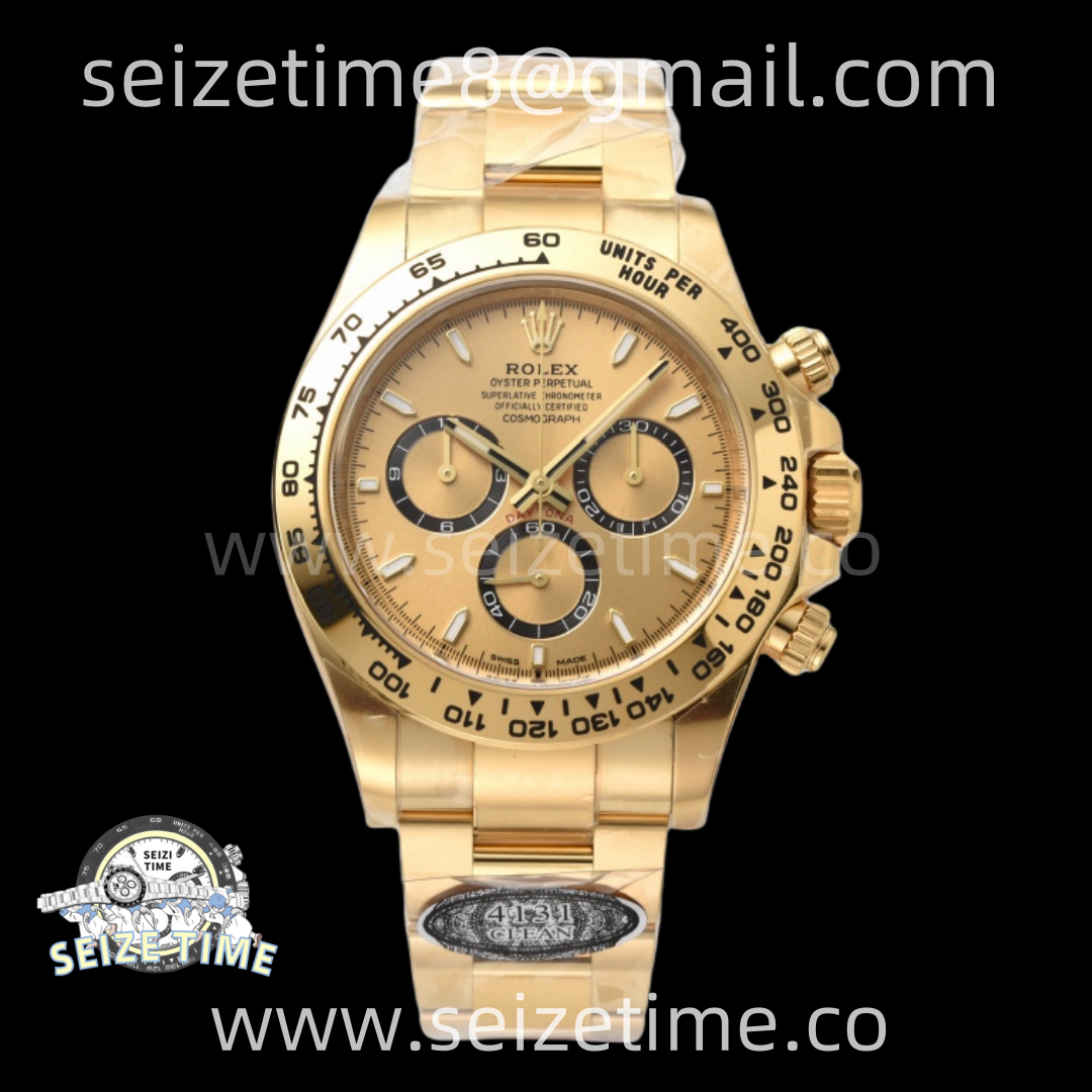 Daytona 126508 CleanF 1:1 Best Edition Gold Dial on YG Bracelet SH4131