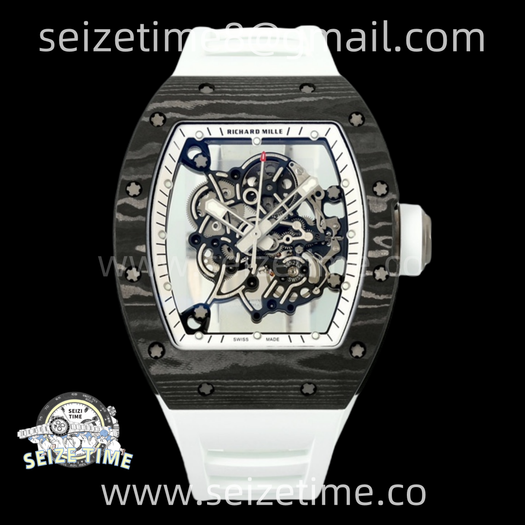 High quality white rubber strap, same quality as genuine strap, interchangeable with genuine watch strap