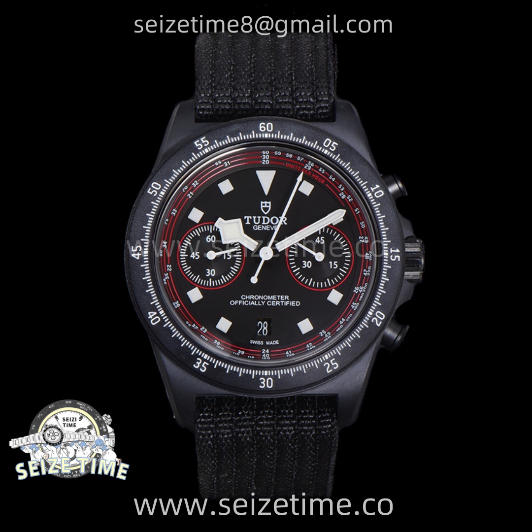 Pelagos M25827KN-0001 Carbon M+F 1:1 V4 Best Edition Black dial Black Ceramic Bezel on Nylon Strap A7750