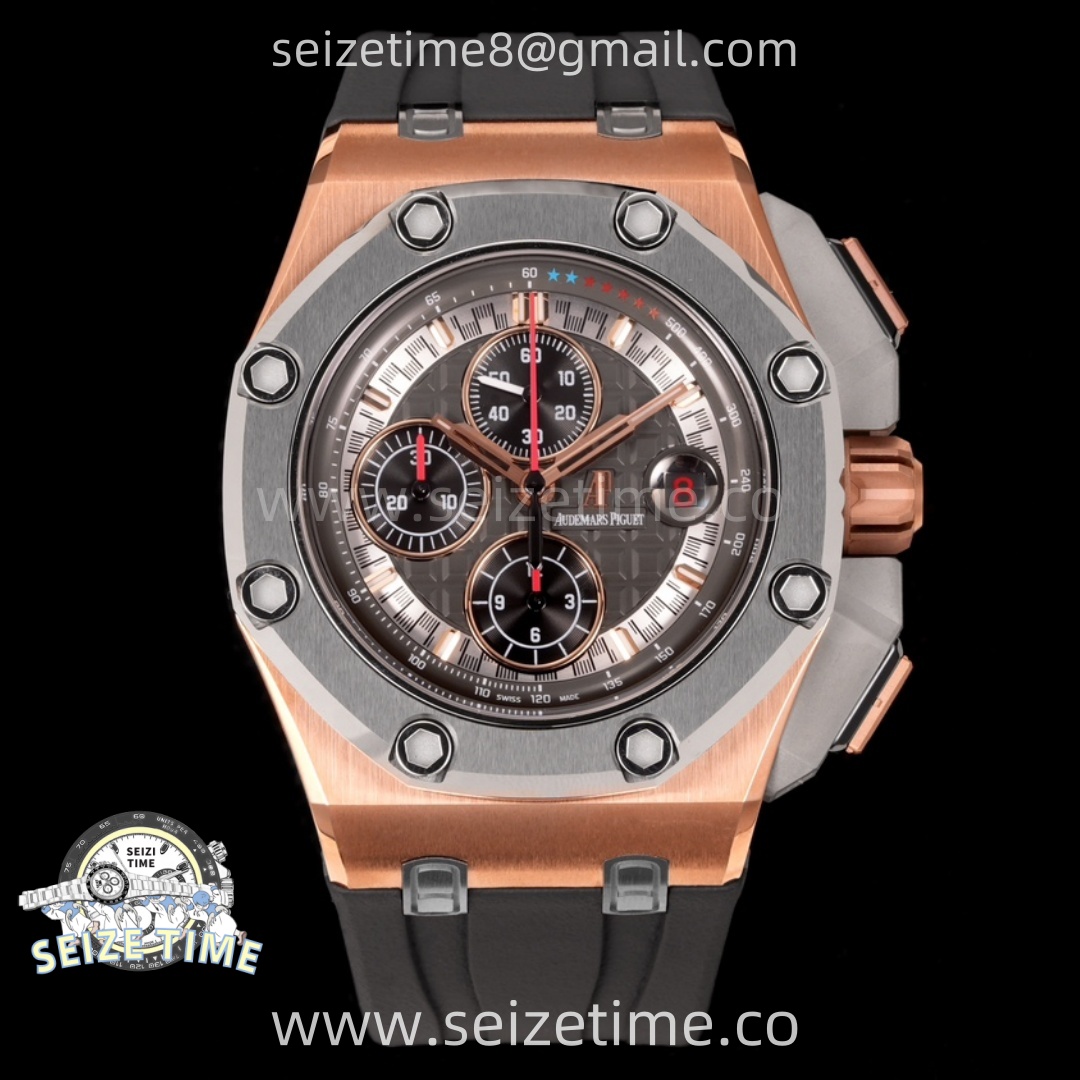 Royal Oak Offshore Schumacher RG TKF Best Edition Gray/Black Dial on Gray Rubber Strap A3126