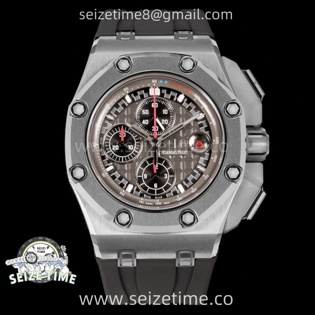 Royal Oak Offshore Schumacher SS TKF Best Edition Gray/Black Dial on Gray Rubber Strap A3126