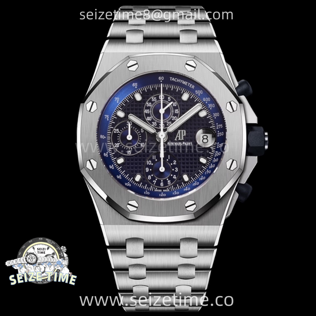 Royal Oak Offshore 42mm Re-edition SS TKF Best Edition Blue Dial on SS Bracelet A7750