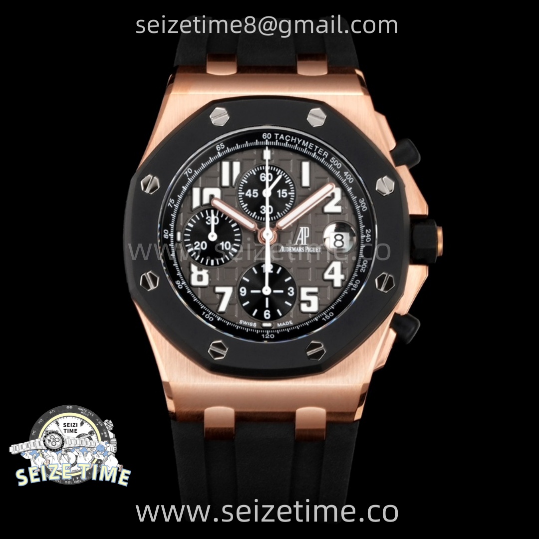 Royal Oak Offshore Rubberclad RG TKF Best Edition Black Dial on Rubber Strap A7750