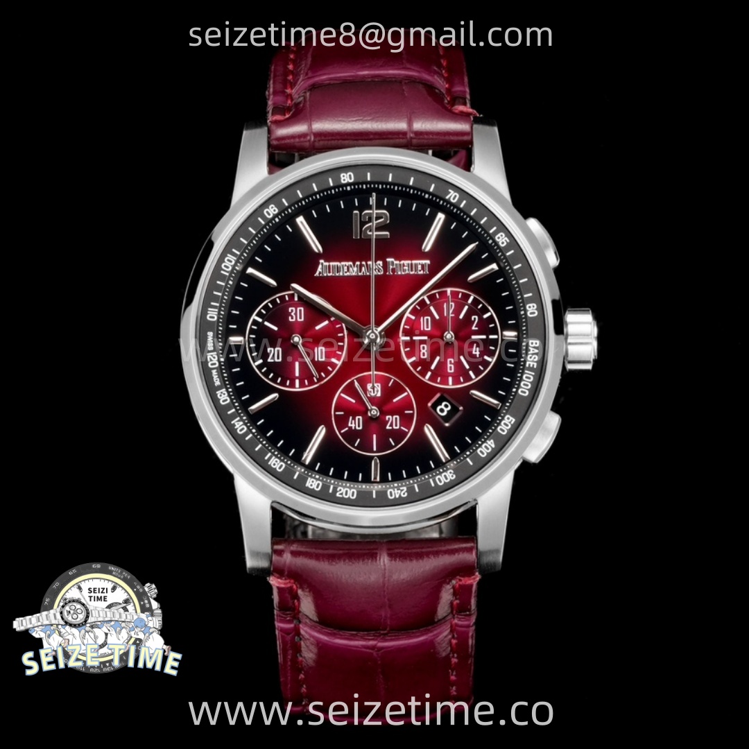 Code 11.59 Chrono 26393 SS OMF Best Edition Red Dial on Red Leather Strap A4401