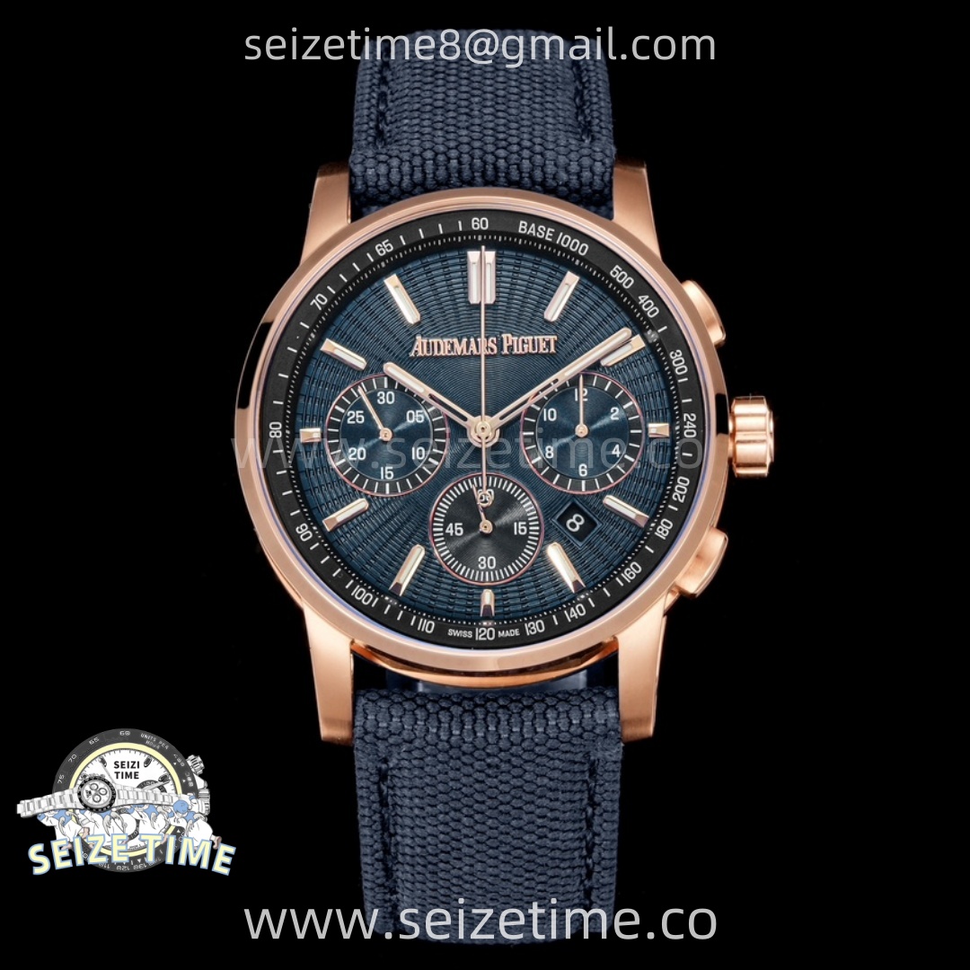 Code 11.59 Chrono 26393 RG OMF Best Edition Blue Dial on Blue Nylon Strap A4401