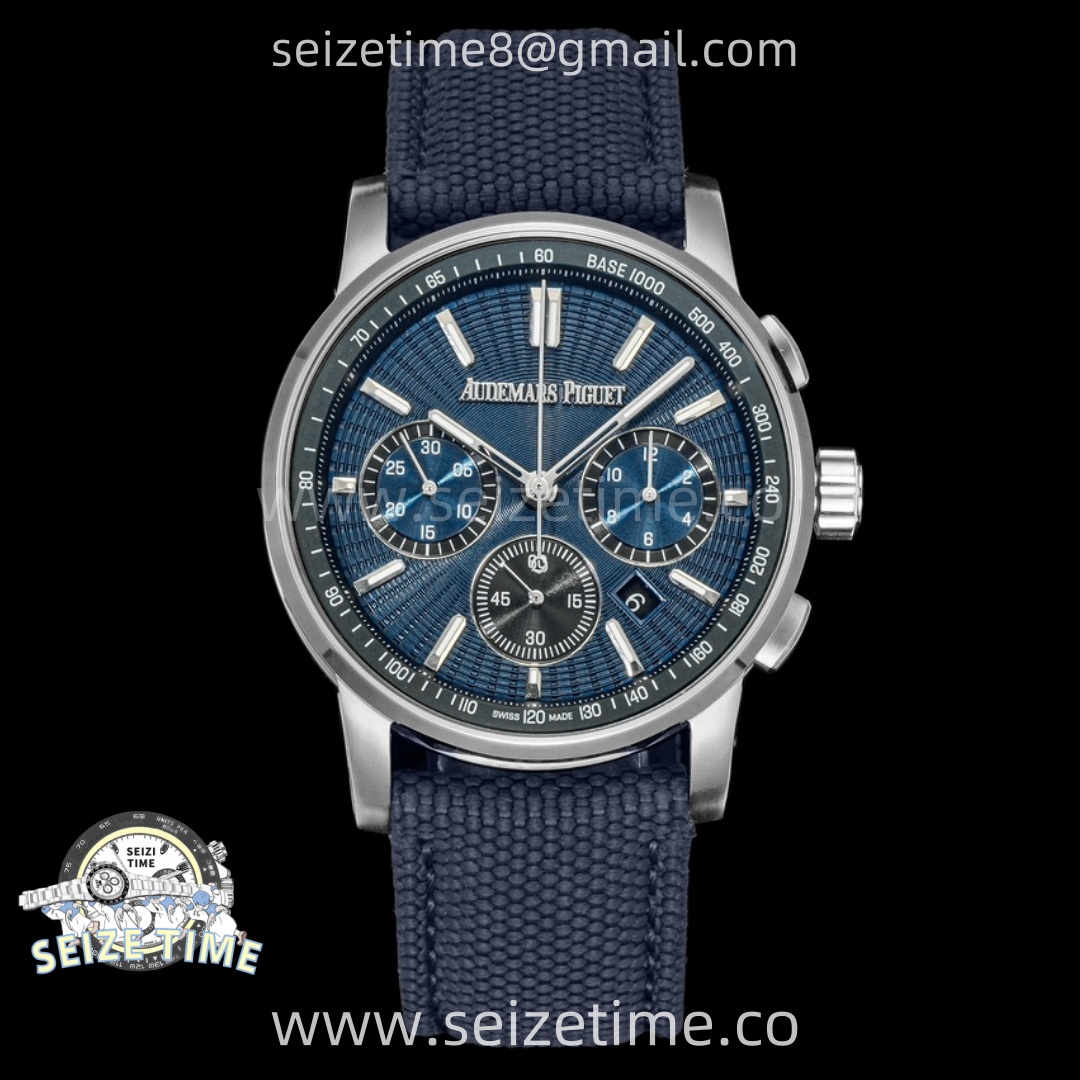 Code 11.59 Chrono 26393 SS OMF Best Edition Blue Dial on Blue Nylon Strap A4401