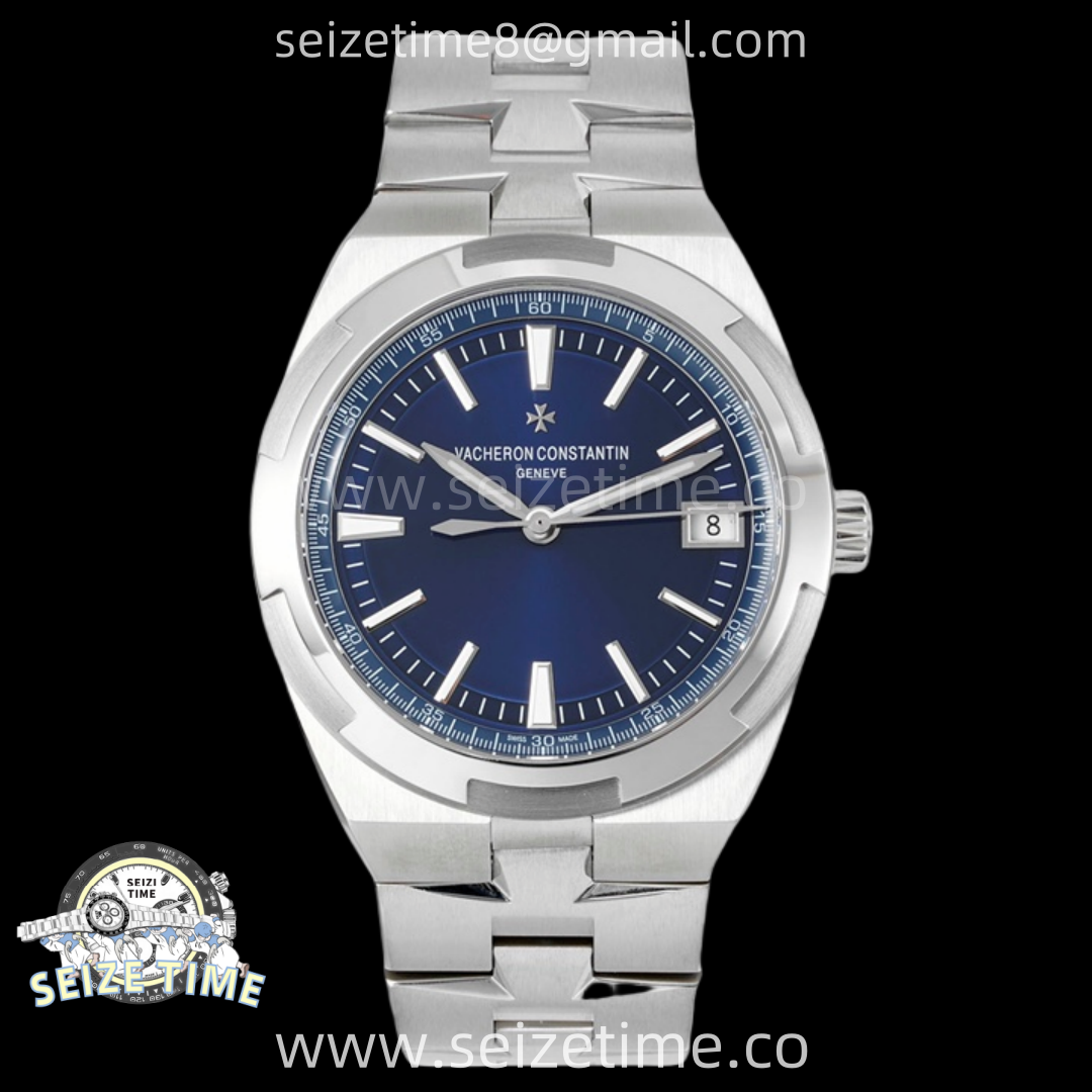 Overseas 4500V SS ZF 1:1 Best Edition Blue Dial On SS Bracelet Asian Super Clone 5100 V2