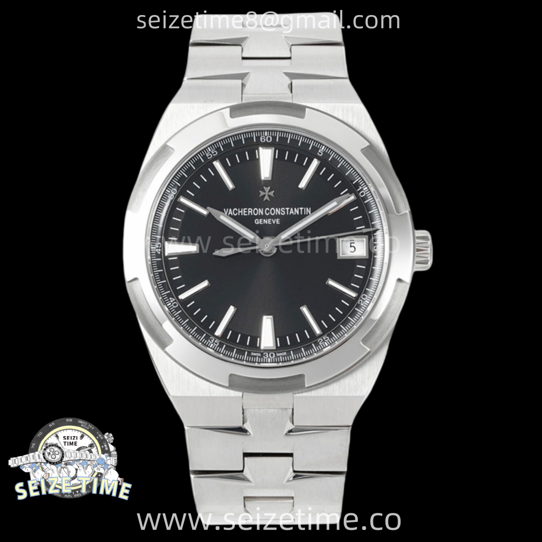 Overseas 4500V SS ZF 1:1 Best Edition Black Dial On SS Bracelet Asian Super Clone 5100 V2