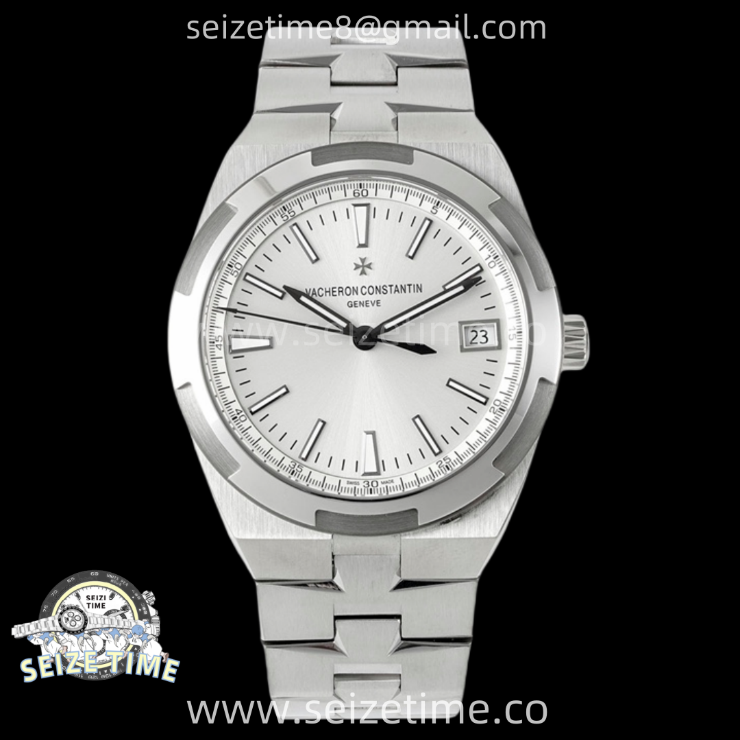 Overseas 4500V SS ZF 1:1 Best Edition Silver Dial On SS Bracelet Asian Super Clone 5100 V2