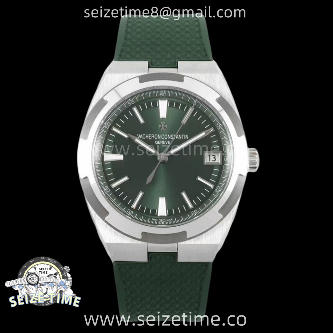 Overseas 4520V SS 8F Best Edition Green Dial On Green Rubber Strap A5100