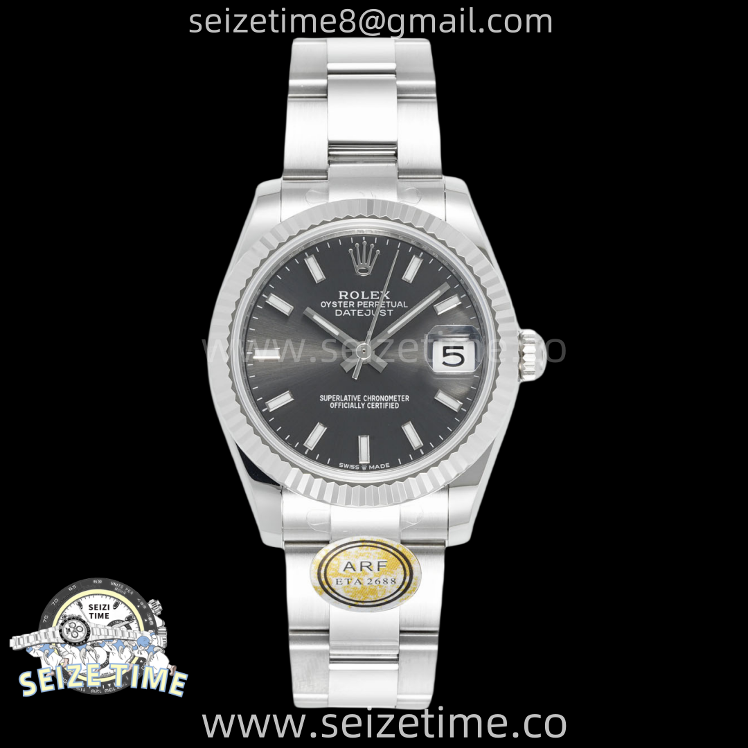 DateJust 31 SS ARF 1:1 Best Edition Gray Stick Dial on Oyster Bracelet ETA2688