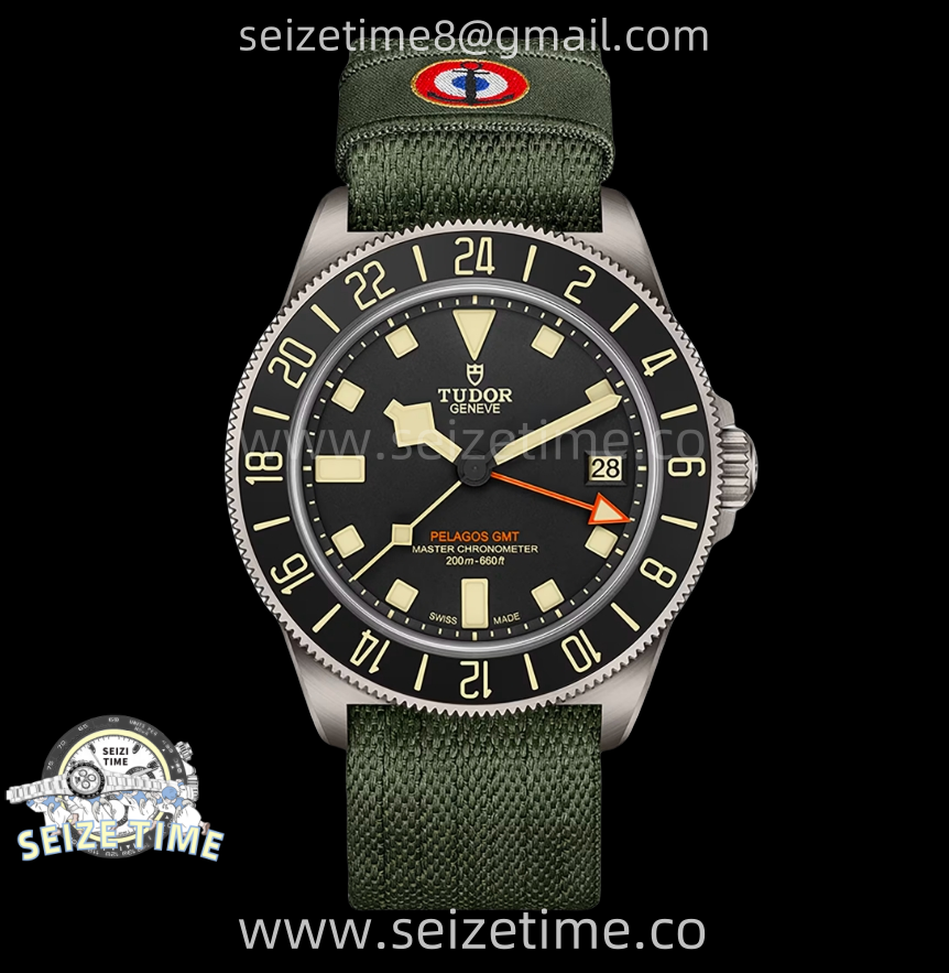 Pelagos M2542G247NU-0002 Ti M+F 1:1 V4 Best Edition Black dial Black Ceramic Bezel on Nylon Strap Miyota A2836