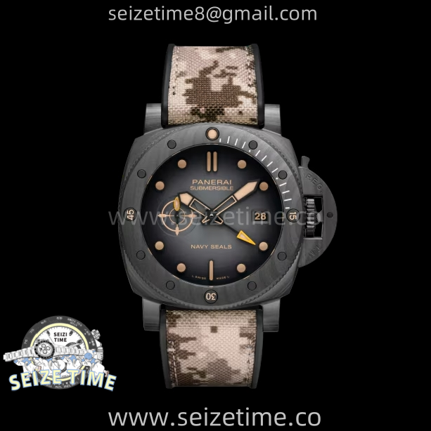 PAM1513 Submersible 44mm VSF 1:1 Best Edition Gray Ombre Dial on Camouflage Strap P900