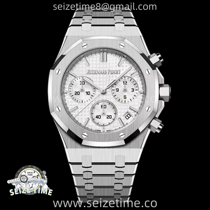 Royal Oak Chrono 26240 SS APSF 1:1 Best Edition Silver Dial on SS Bracelet SA4401 Super Clone