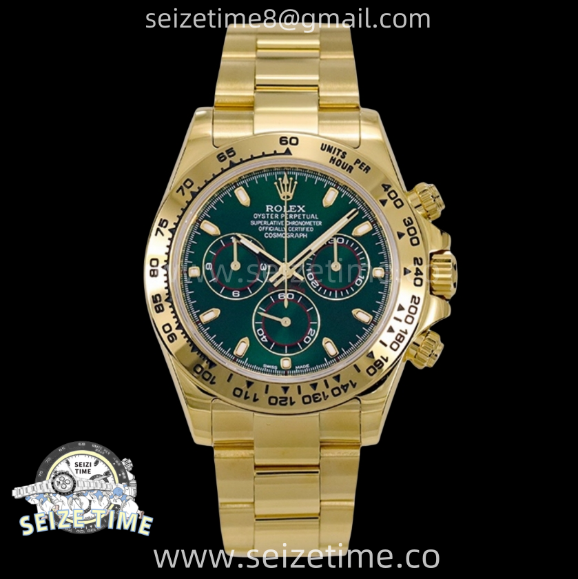 Daytona 116508 Gain Weight YG ZF 1:1 Best Edition Green Dial on YG Bracelet SH4130