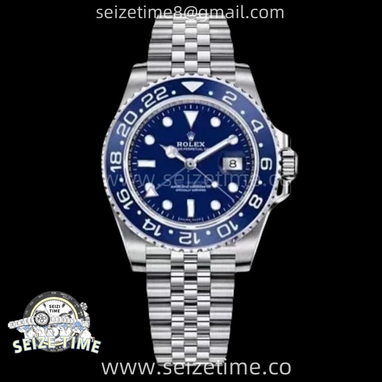 GMT Master II 126710 Dark/Light Blue Ceramic 904L SS ARF 1:1 Best Edition Blue Dial On Jubilee Bracelet VR3285 CHS