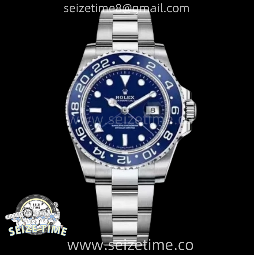 GMT Master II 126710 Dark/Light Blue Ceramic 904L SS ARF 1:1 Best Edition Blue Dial on Oyster Bracelet VR3285 CHS