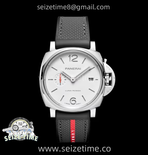 PAM1381 Luminor Due Luna Rossa 42mm VSF 1:1 Best Edition on Gray Nylon Strap P900