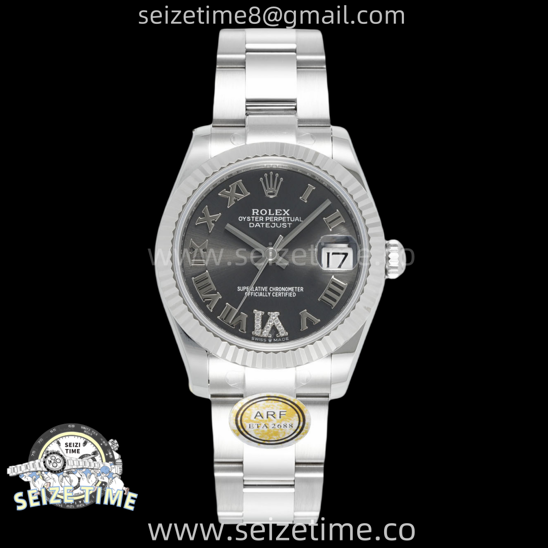 DateJust 31 SS ARF 1:1 Best Edition Gray Roman Dial on Oyster Bracelet ETA2688