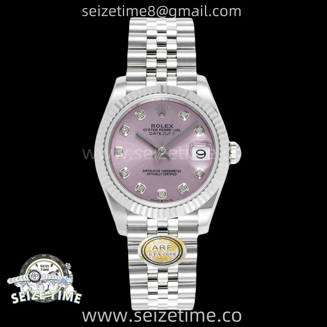 DateJust 31 SS ARF 1:1 Best Edition Pink Stick Dial on Jubilee Bracelet ETA2688