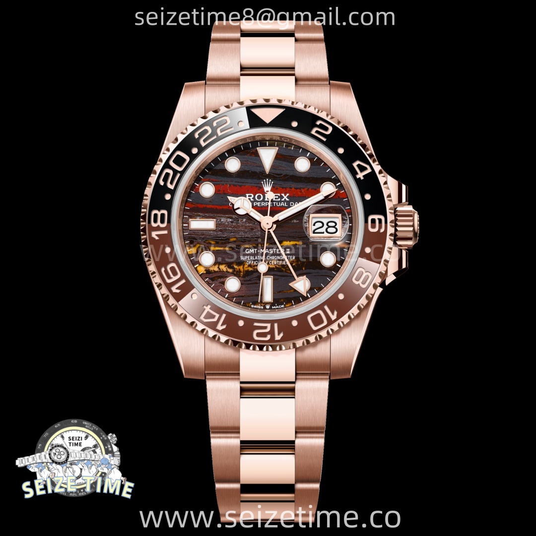 GMT Master II 126715 CHNR ARF Best Edition Tiger Iron Dial on RG Oyster Bracelet VR3285 CHS