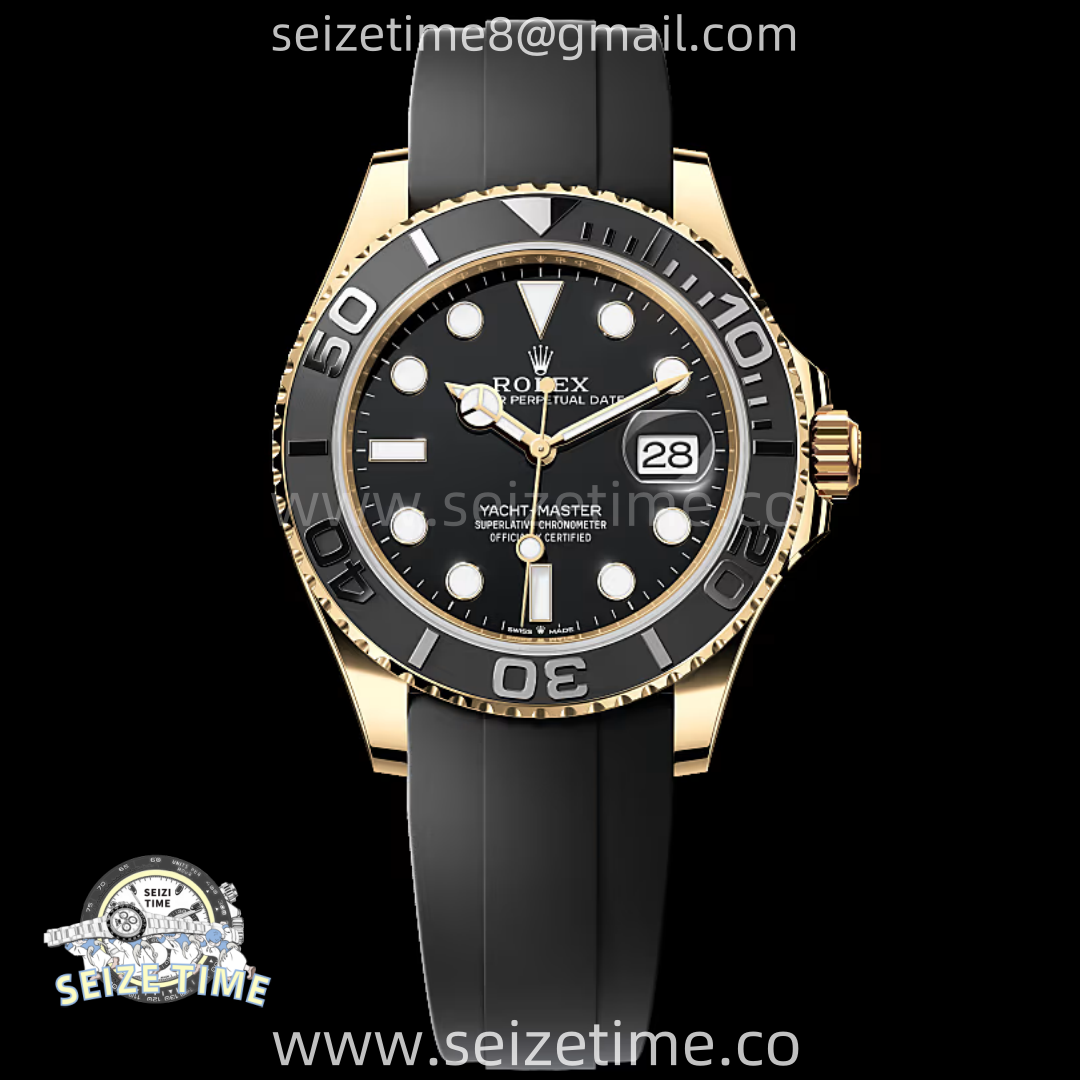 Yacht-Master 42mm 226658 VSF 1:1 Best Edition 3D Black Ceramic Bezel on Black Rubber Strap VS3235 V2 (Gain Weight)