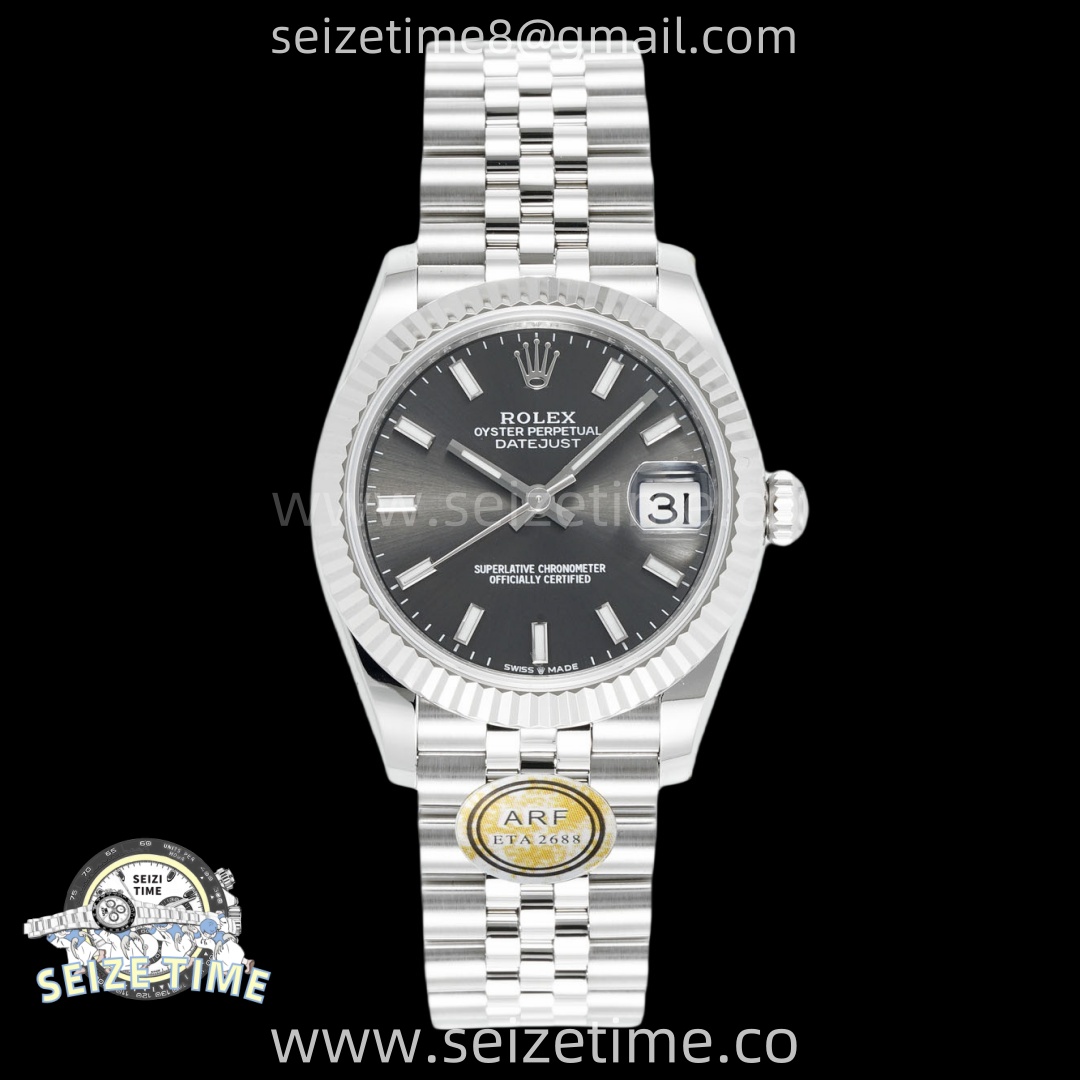 DateJust 31 SS ARF 1:1 Best Edition Grey Stick Dial on Jubilee Bracelet ETA2688