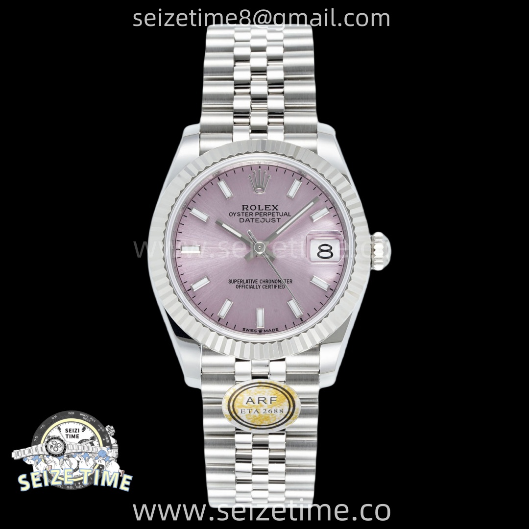 DateJust 31 SS ARF 1:1 Best Edition Pink Stick Dial on Jubilee Bracelet ETA2688