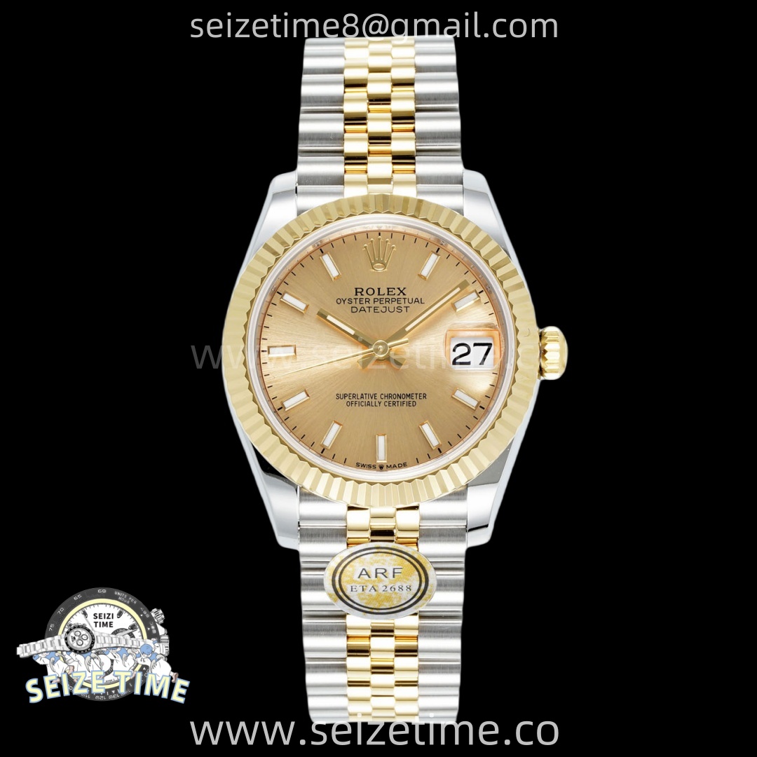 DateJust 31 SS/YG ARF 1:1 Best Edition YG Stick Dial on Jubilee Bracelet ETA2688