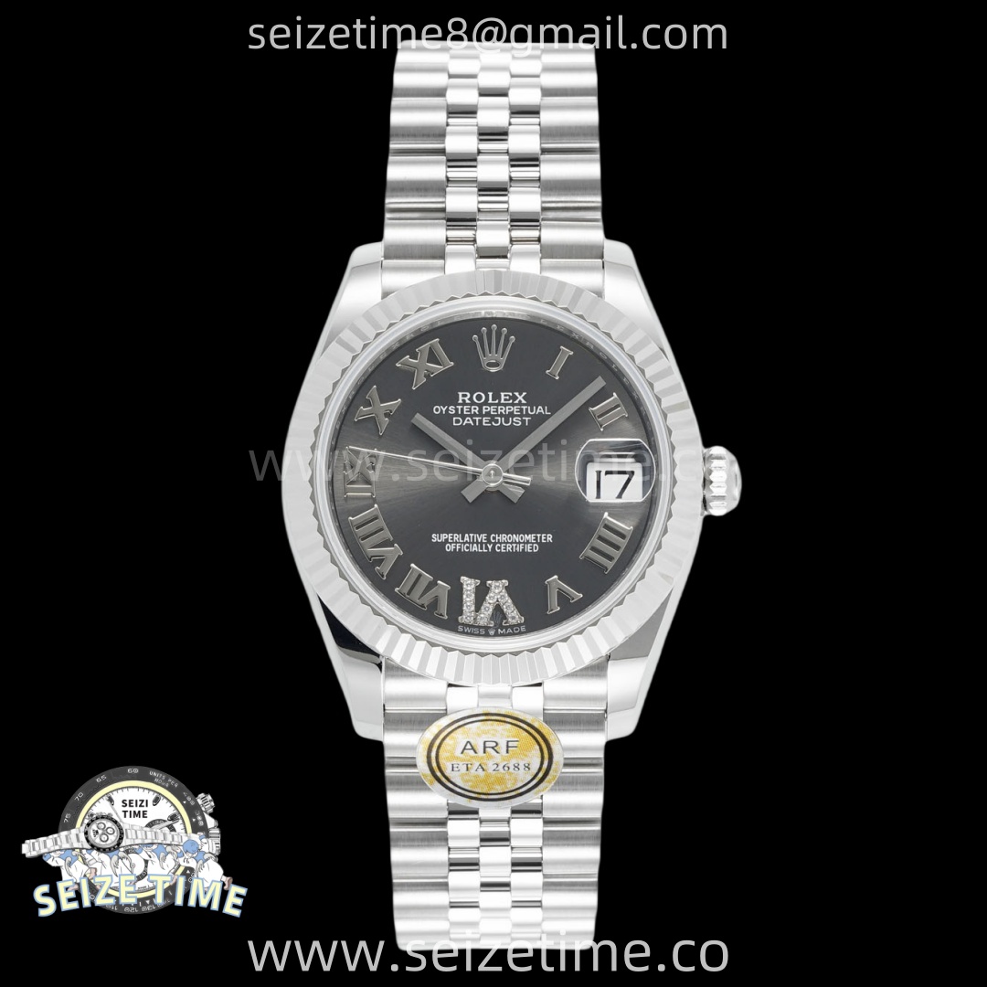 DateJust 31 SS ARF 1:1 Best Edition Gray Roman Dial on Jubilee Bracelet ETA2688