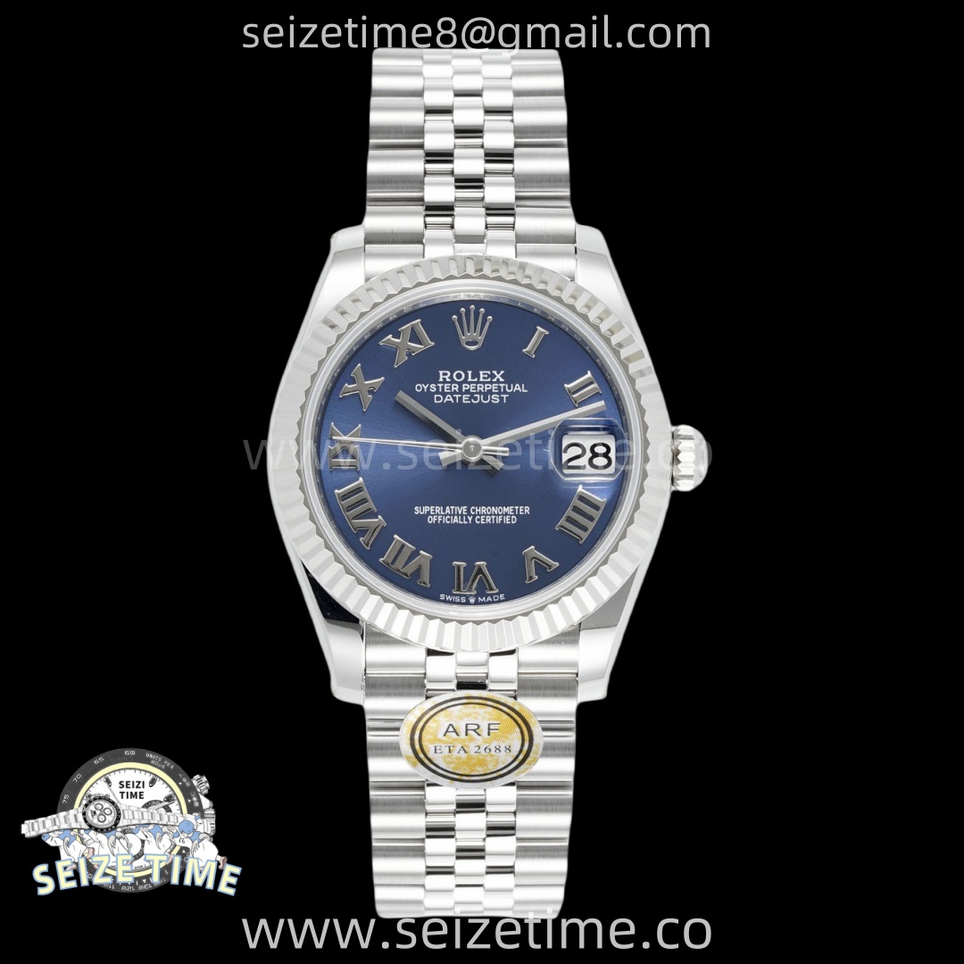 DateJust 31 SS ARF 1:1 Best Edition Blue Roman Dial on Jubilee Bracelet ETA2688